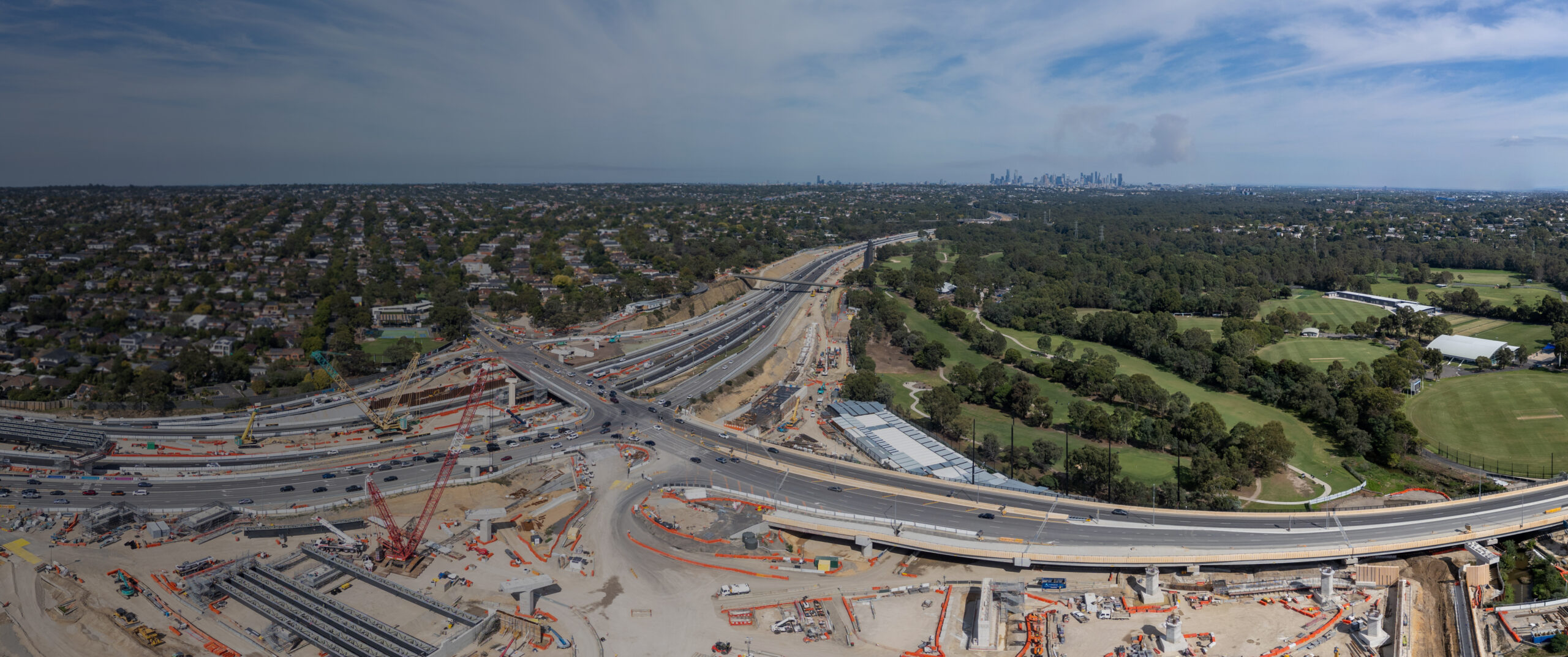 North East Link Under Construction in Melbourne Australia